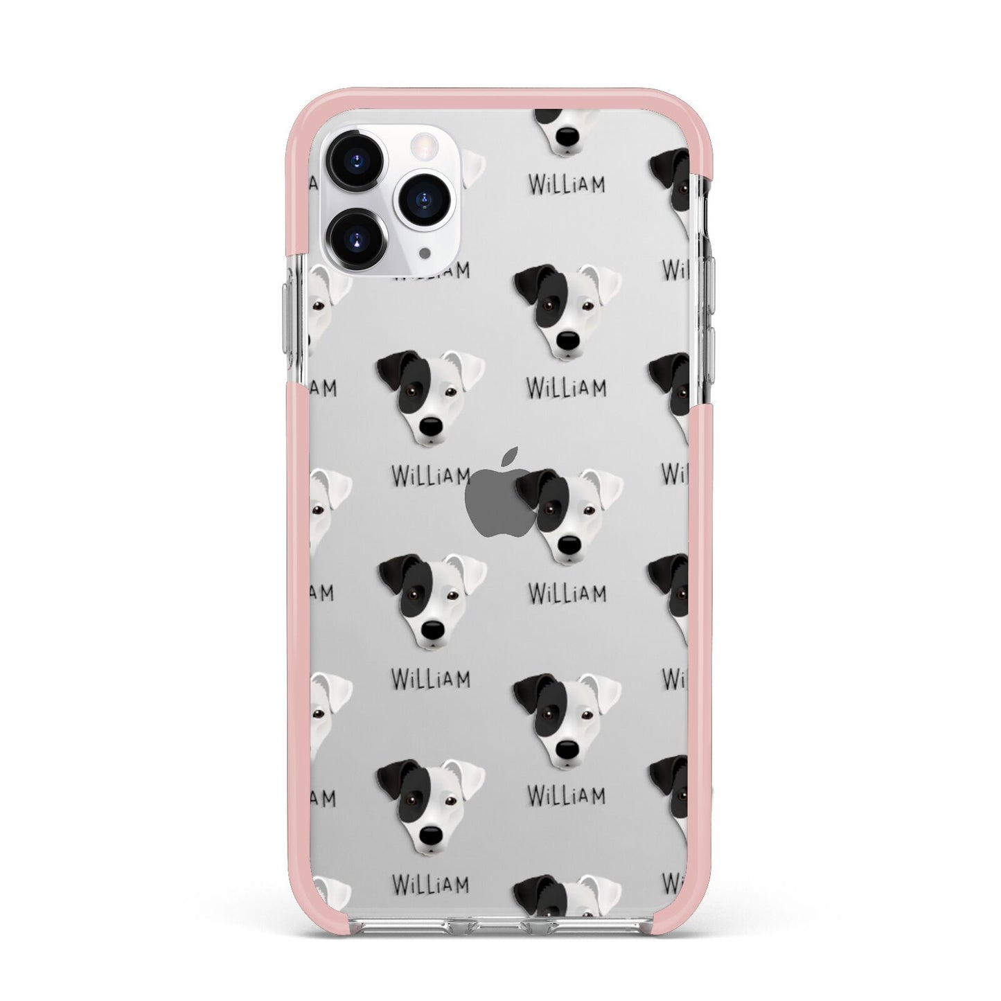Border Jack Icon with Name iPhone 11 Pro Max Impact Pink Edge Case