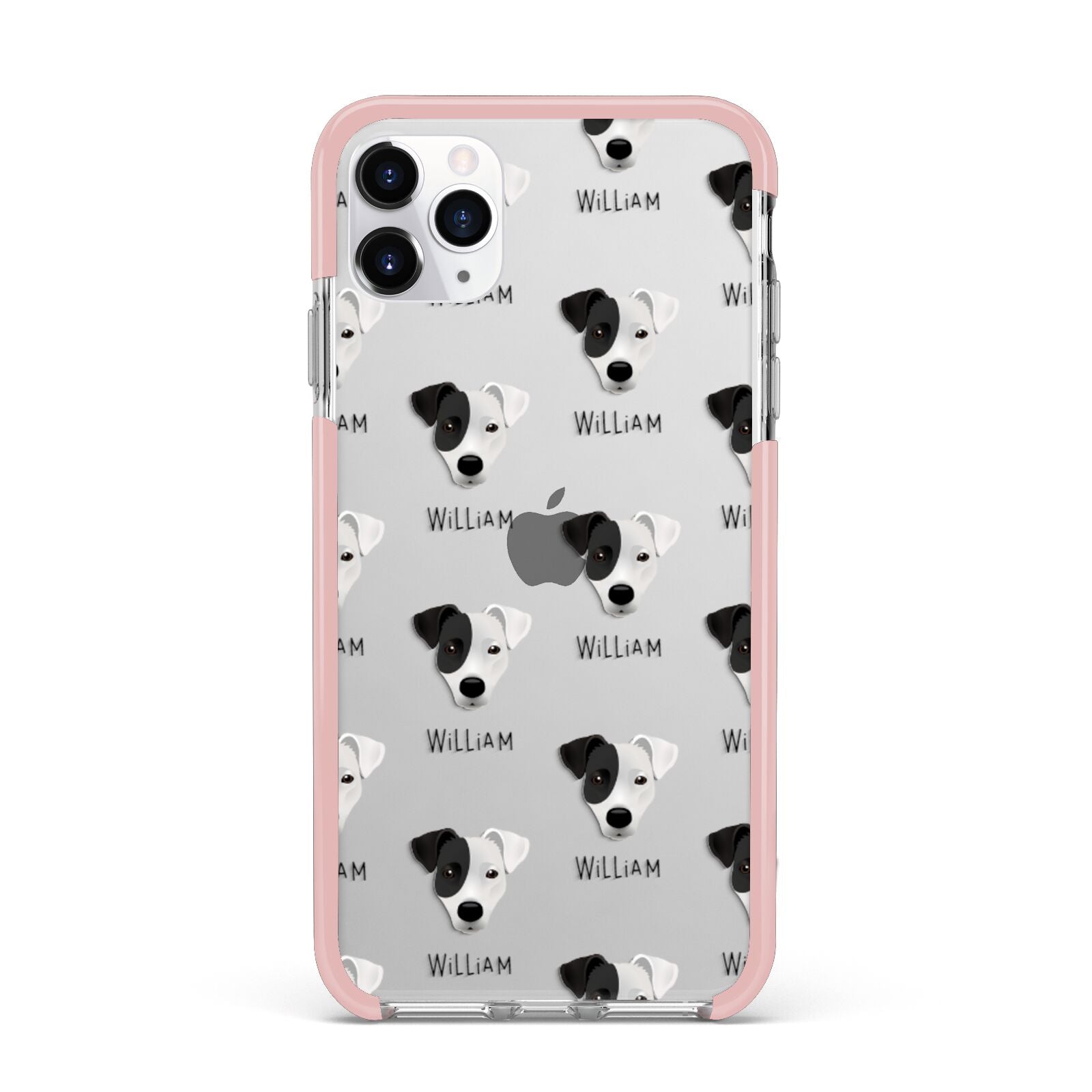 Border Jack Icon with Name iPhone 11 Pro Max Impact Pink Edge Case