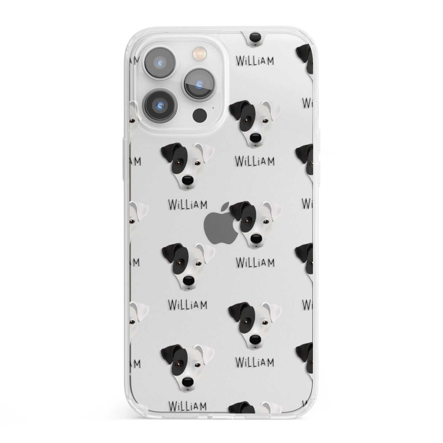 Border Jack Icon with Name iPhone 13 Pro Max Clear Bumper Case