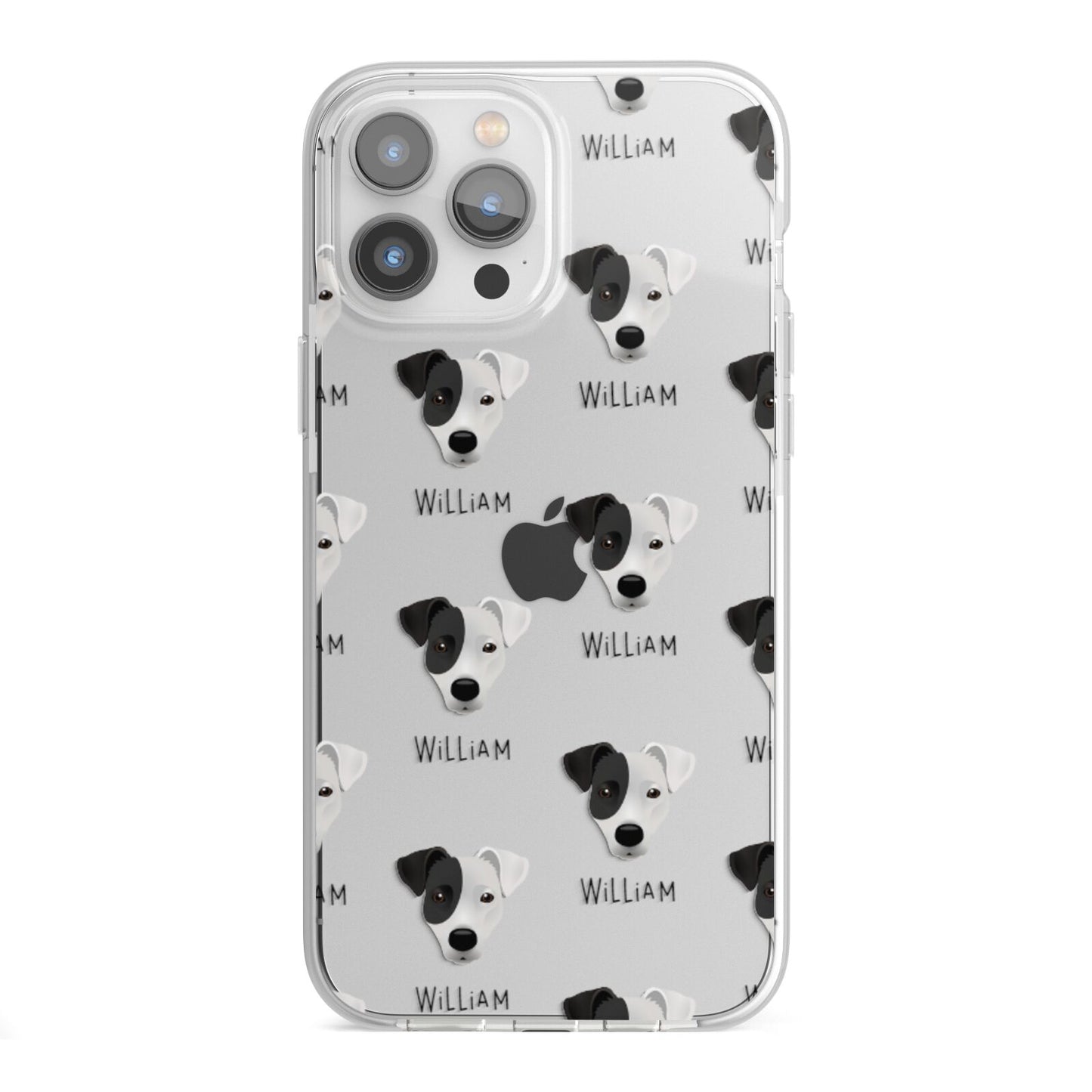 Border Jack Icon with Name iPhone 13 Pro Max TPU Impact Case with White Edges