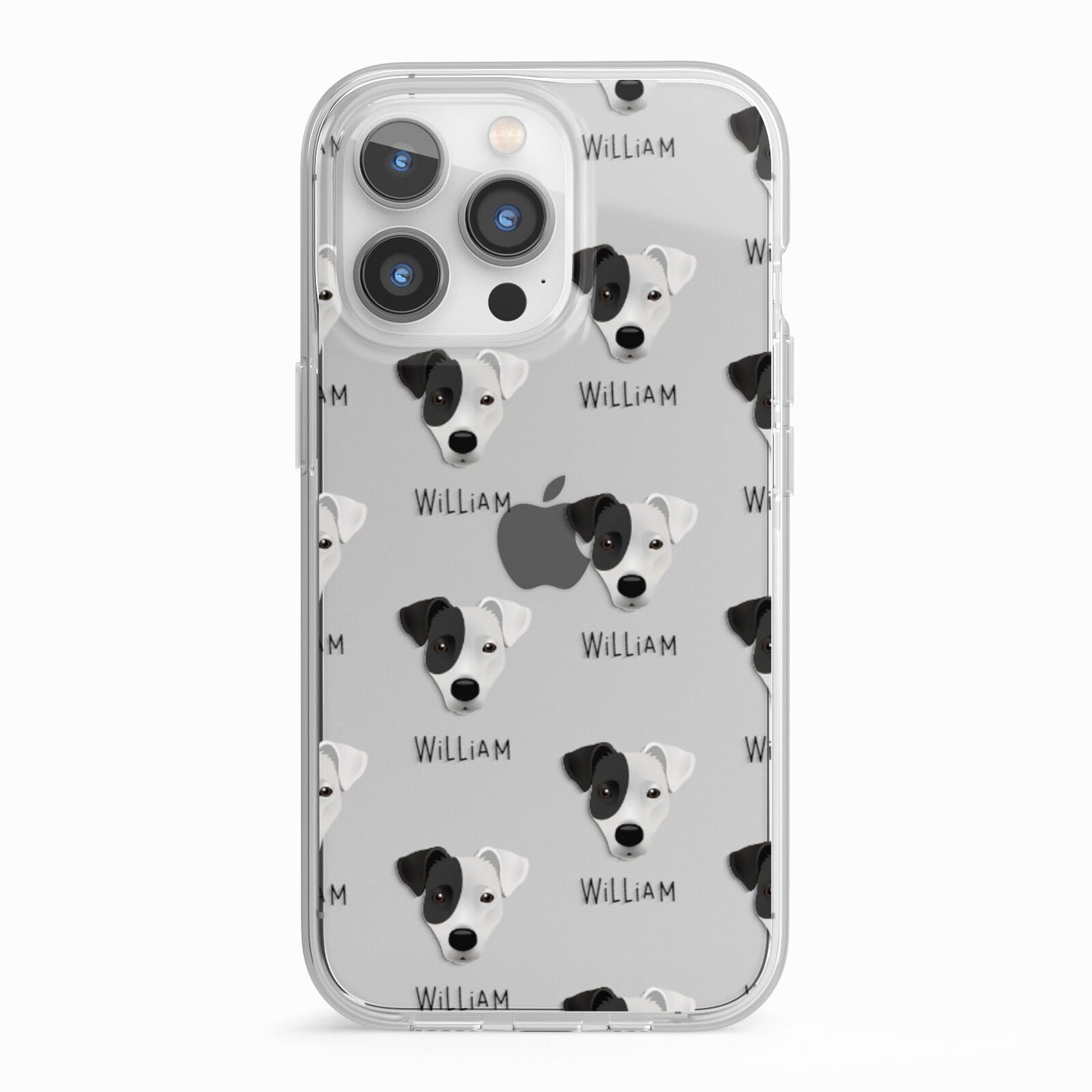 Border Jack Icon with Name iPhone 13 Pro TPU Impact Case with White Edges