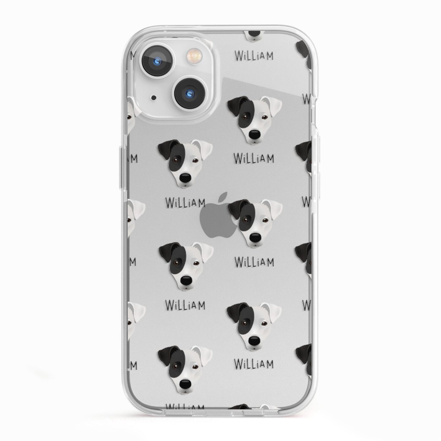 Border Jack Icon with Name iPhone 13 TPU Impact Case with White Edges