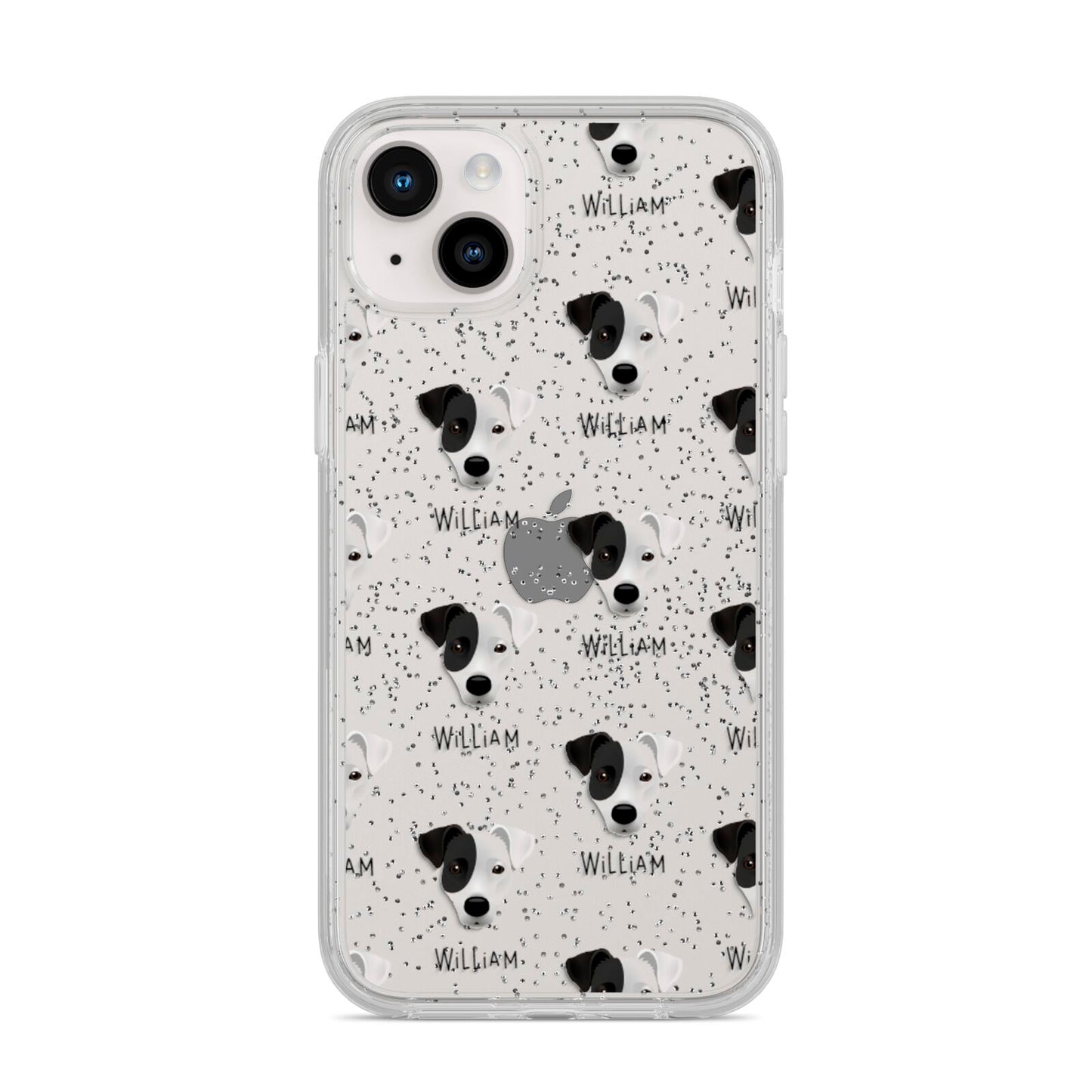 Border Jack Icon with Name iPhone 14 Plus Glitter Tough Case Starlight
