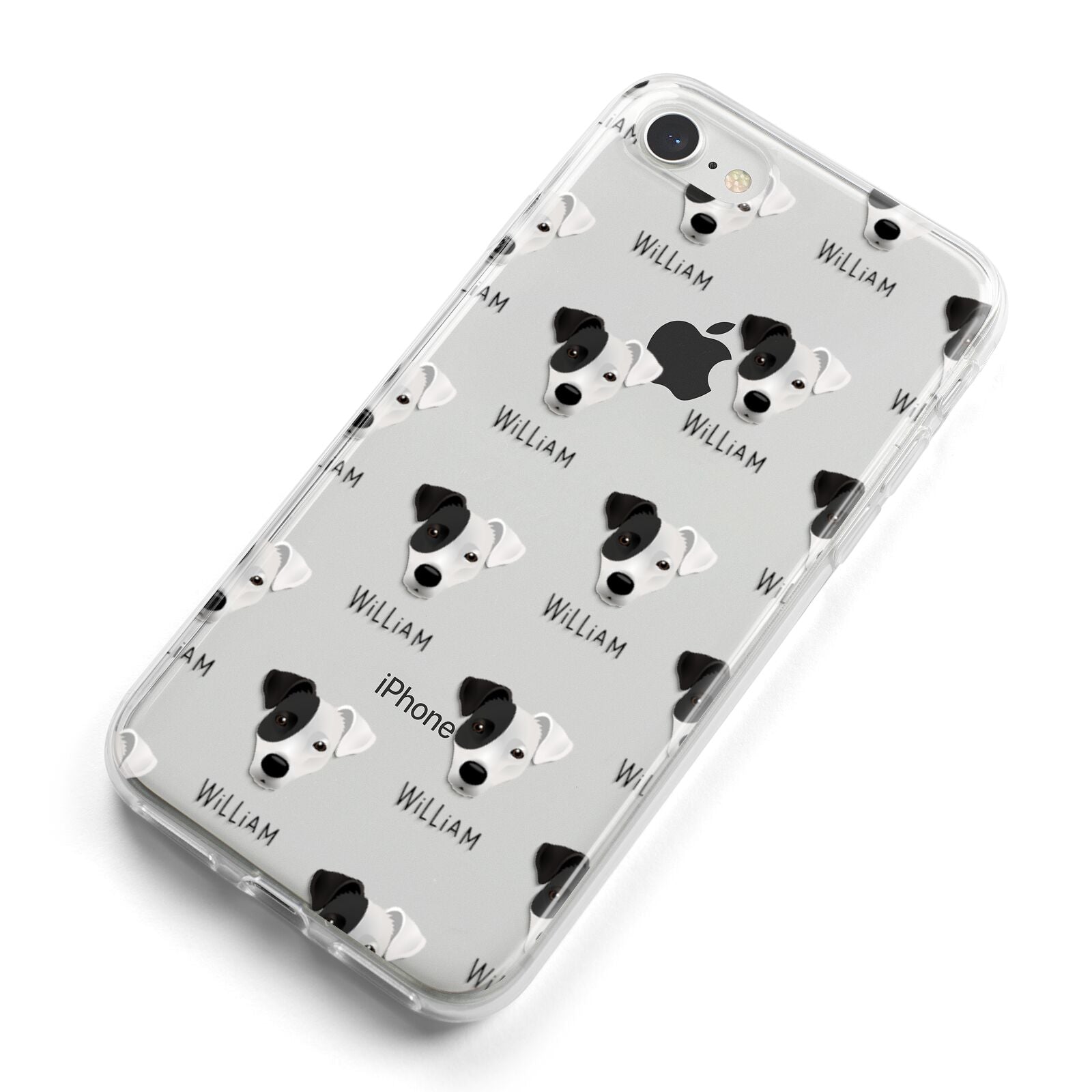 Border Jack Icon with Name iPhone 8 Bumper Case on Silver iPhone Alternative Image