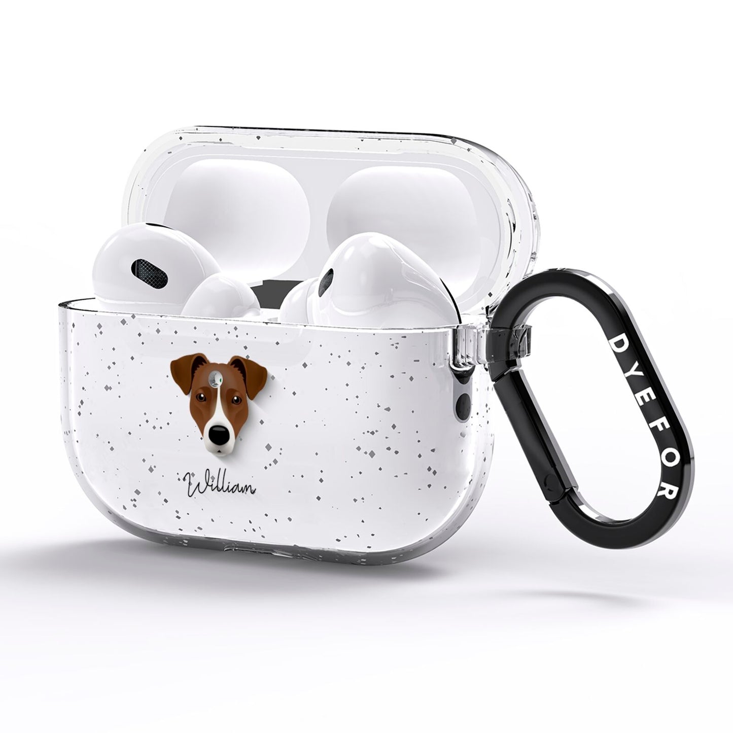 Border Jack Personalised AirPods Pro Glitter Case Side Image
