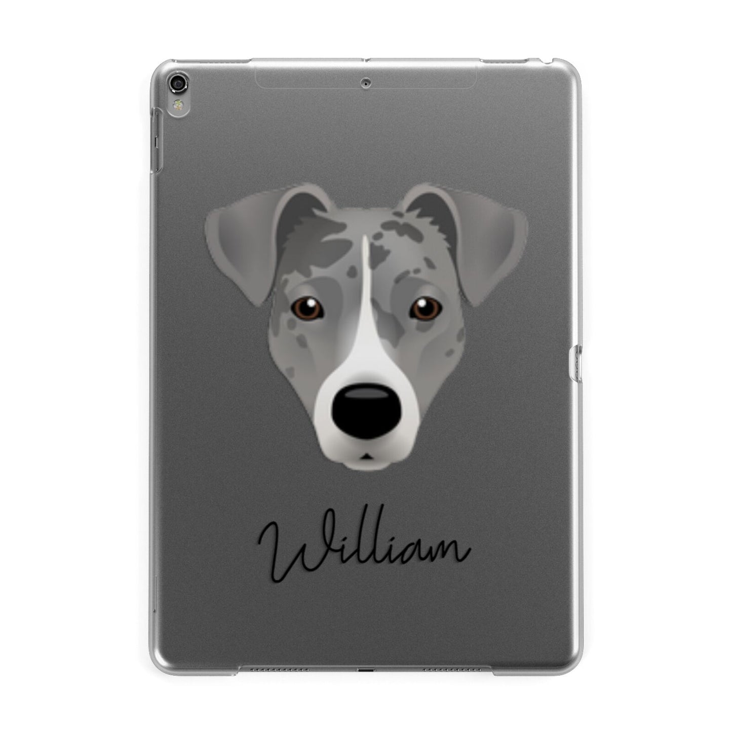 Border Jack Personalised Apple iPad Grey Case