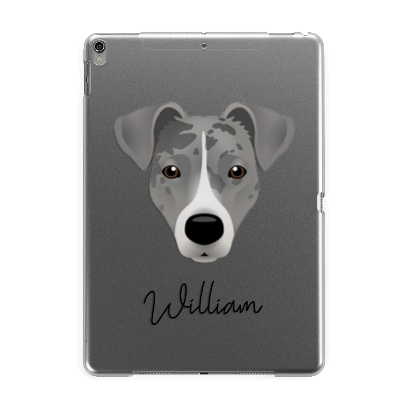 Border Jack Personalised Apple iPad Grey Case
