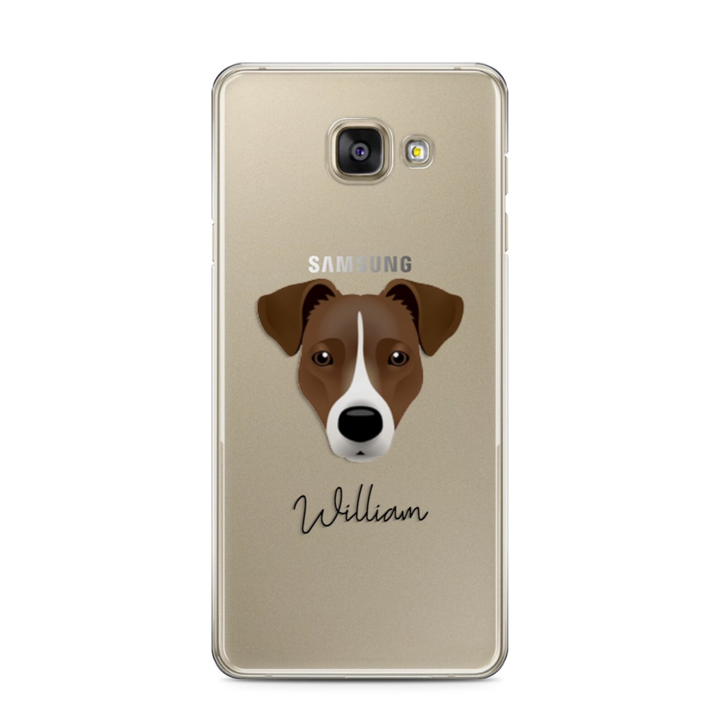 Border Jack Personalised Samsung Galaxy A3 2016 Case on gold phone