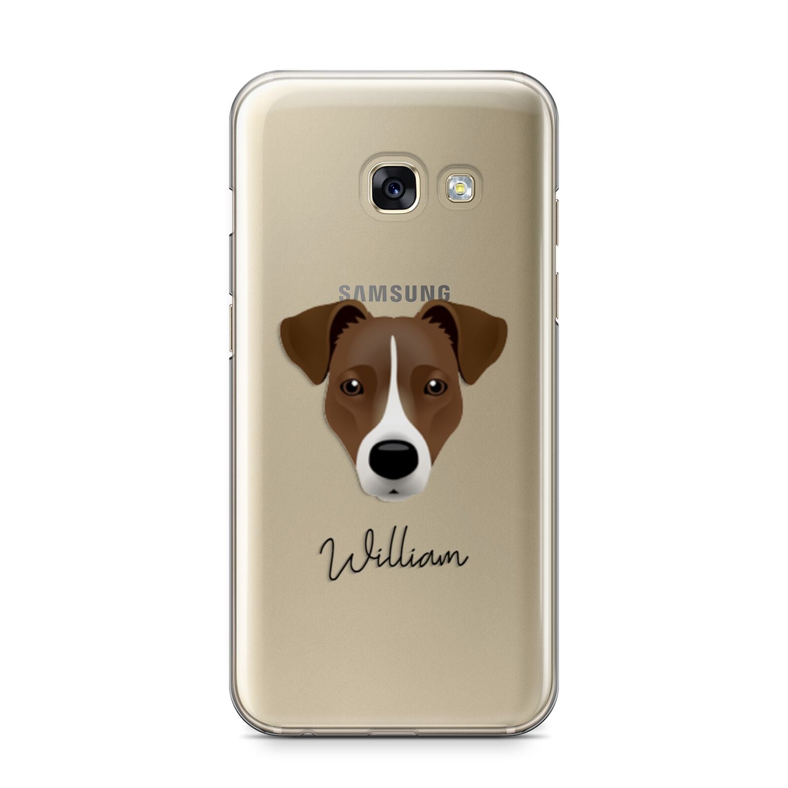 Border Jack Personalised Samsung Galaxy A3 2017 Case on gold phone