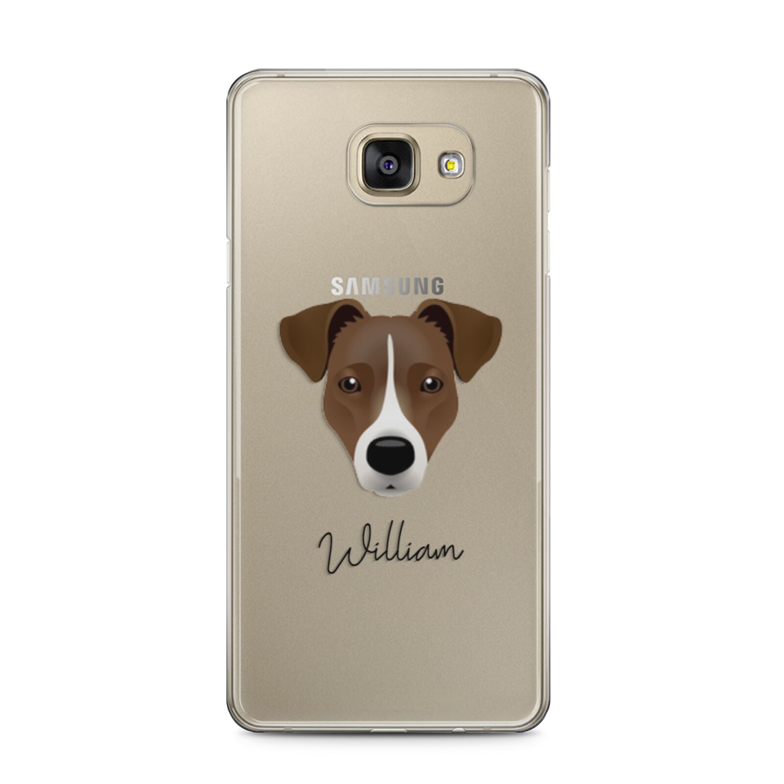 Border Jack Personalised Samsung Galaxy A5 2016 Case on gold phone