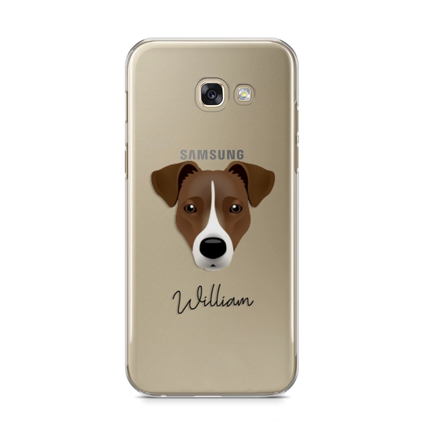 Border Jack Personalised Samsung Galaxy A5 2017 Case on gold phone