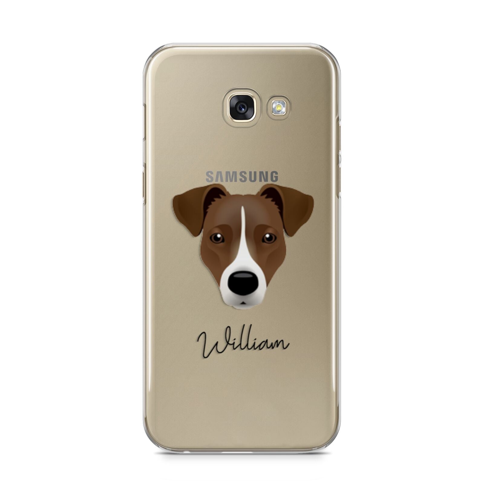 Border Jack Personalised Samsung Galaxy A5 2017 Case on gold phone