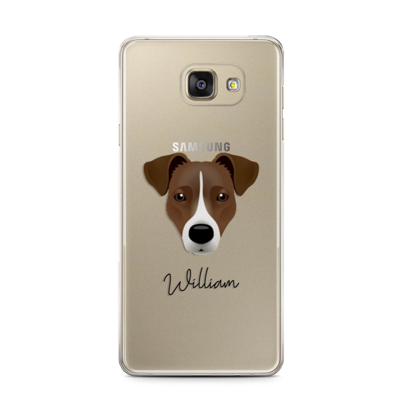 Border Jack Personalised Samsung Galaxy A7 2016 Case on gold phone