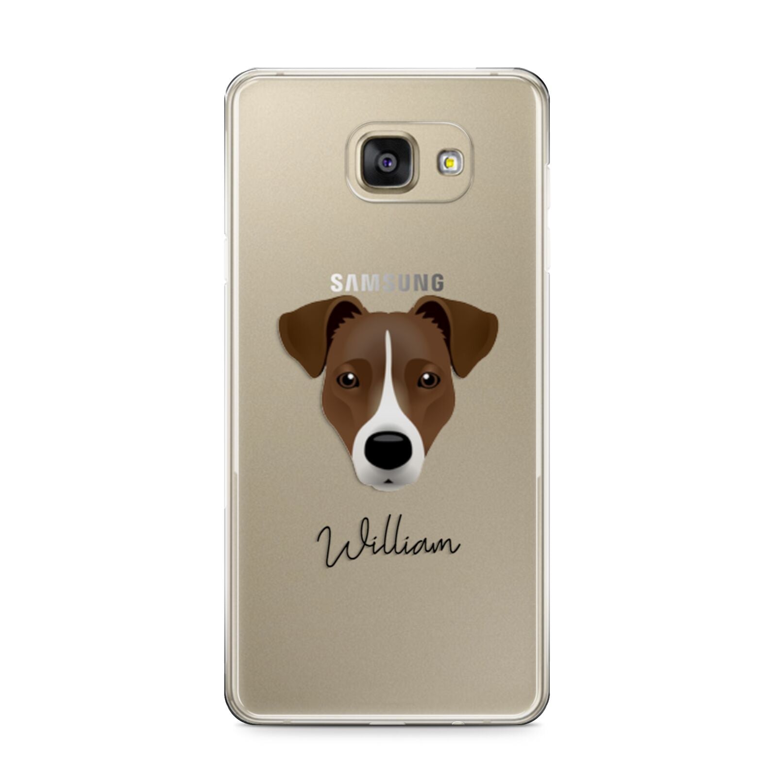 Border Jack Personalised Samsung Galaxy A9 2016 Case on gold phone