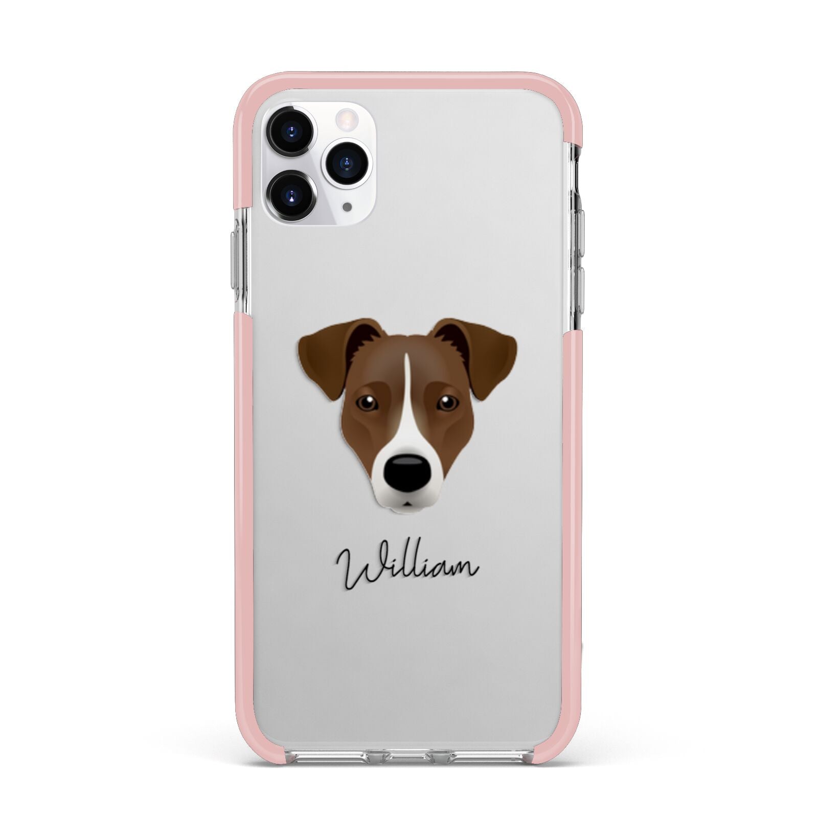 Border Jack Personalised iPhone 11 Pro Max Impact Pink Edge Case