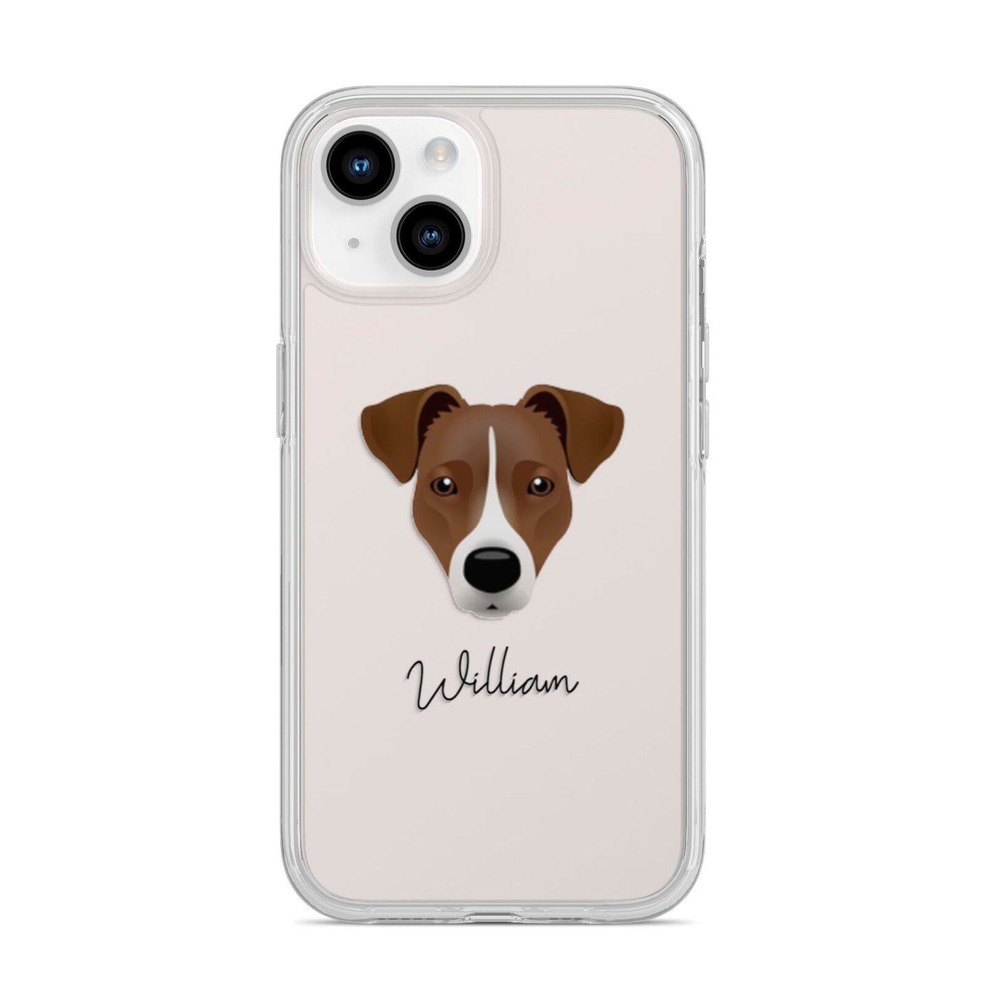 Border Jack Personalised iPhone 14 Clear Tough Case Starlight