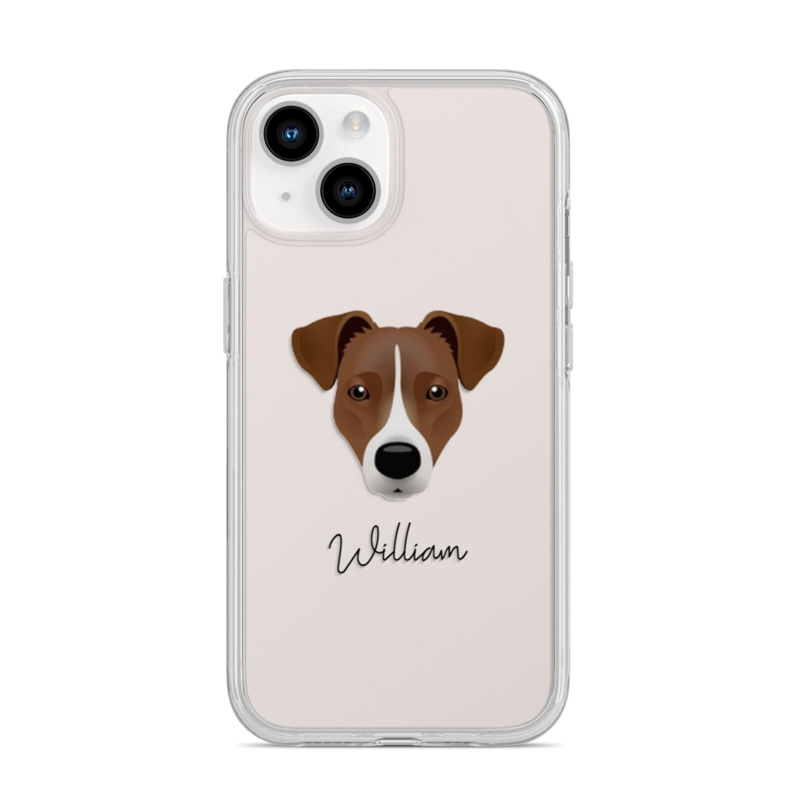 Border Jack Personalised iPhone 14 Clear Tough Case Starlight