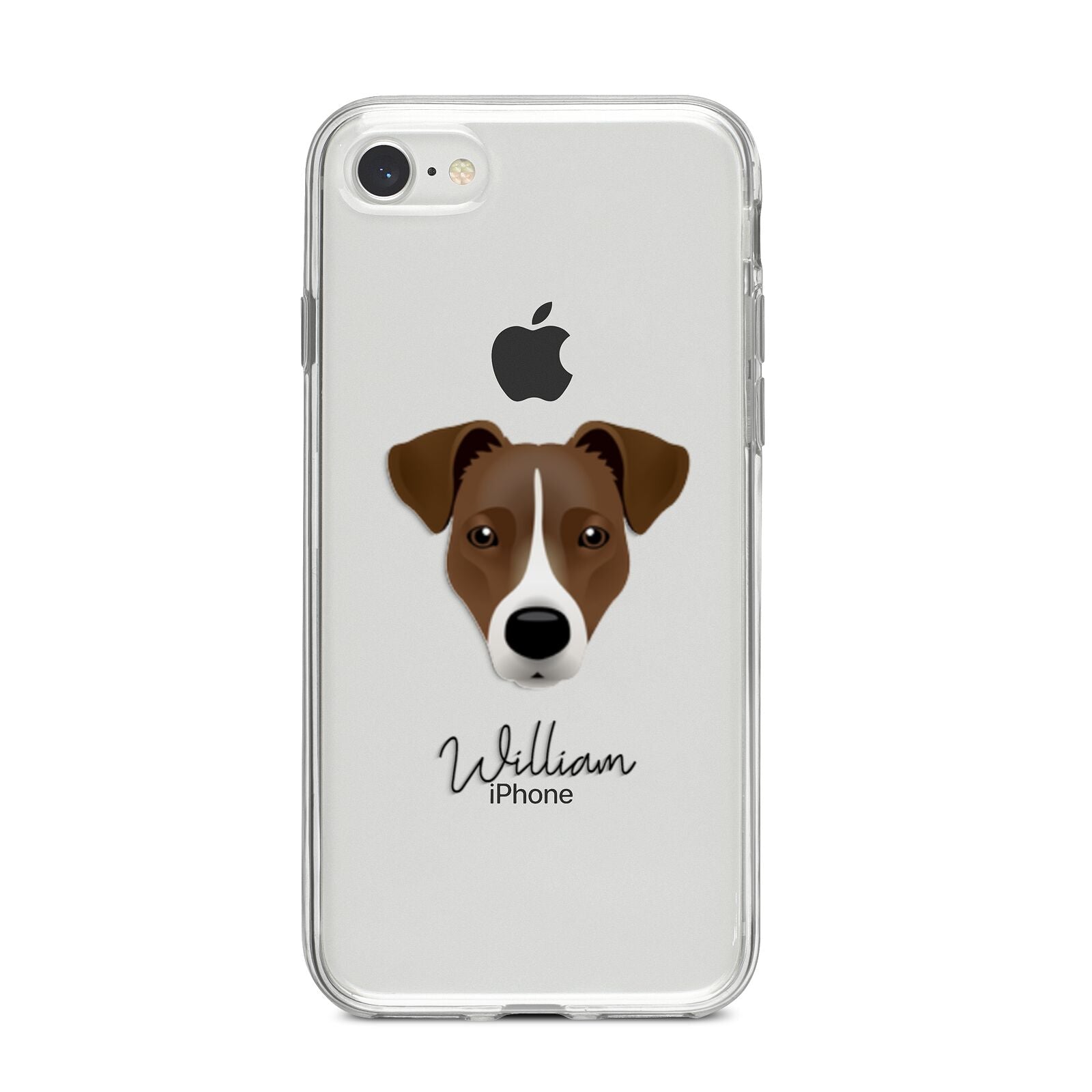Border Jack Personalised iPhone 8 Bumper Case on Silver iPhone