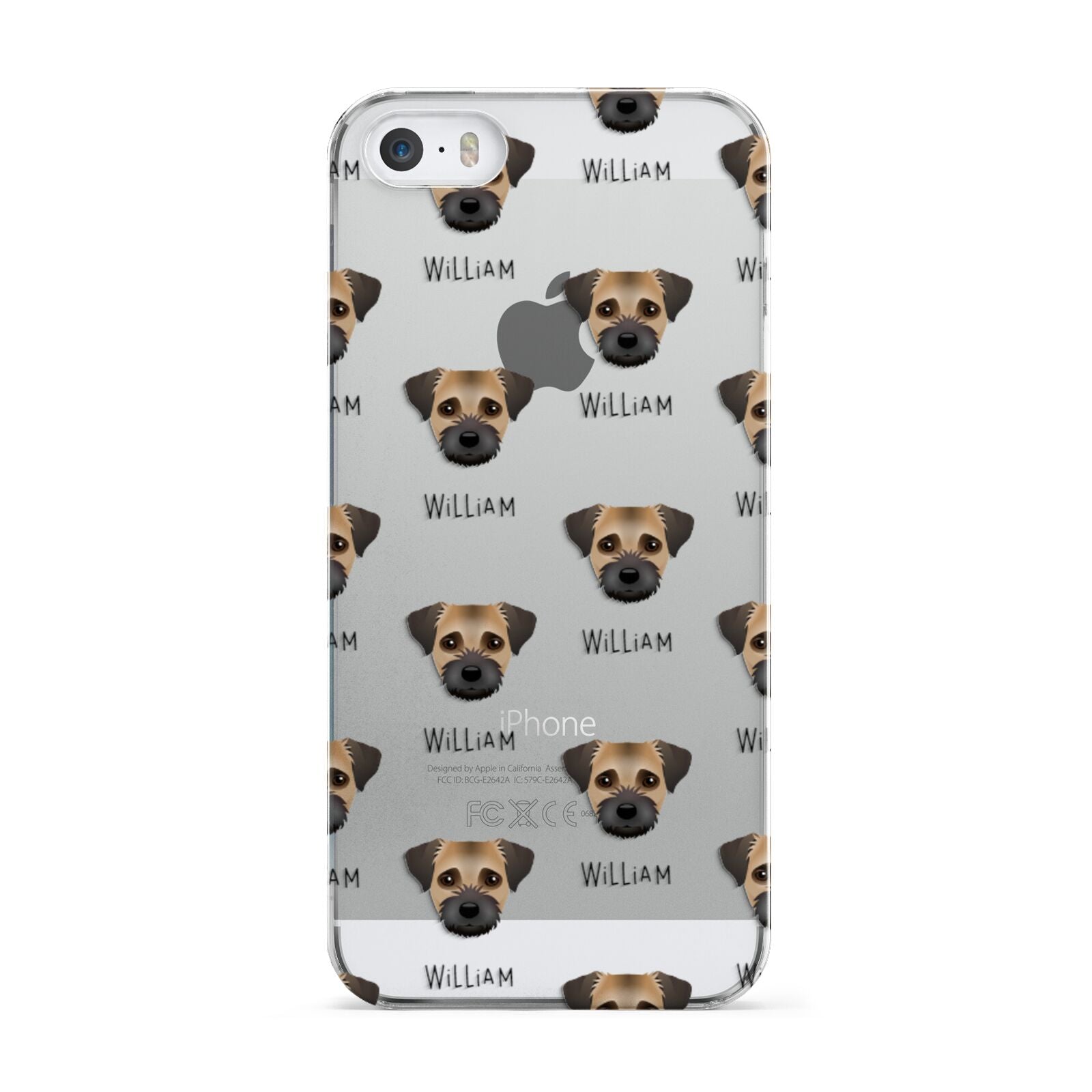Border Terrier Icon with Name Apple iPhone 5 Case