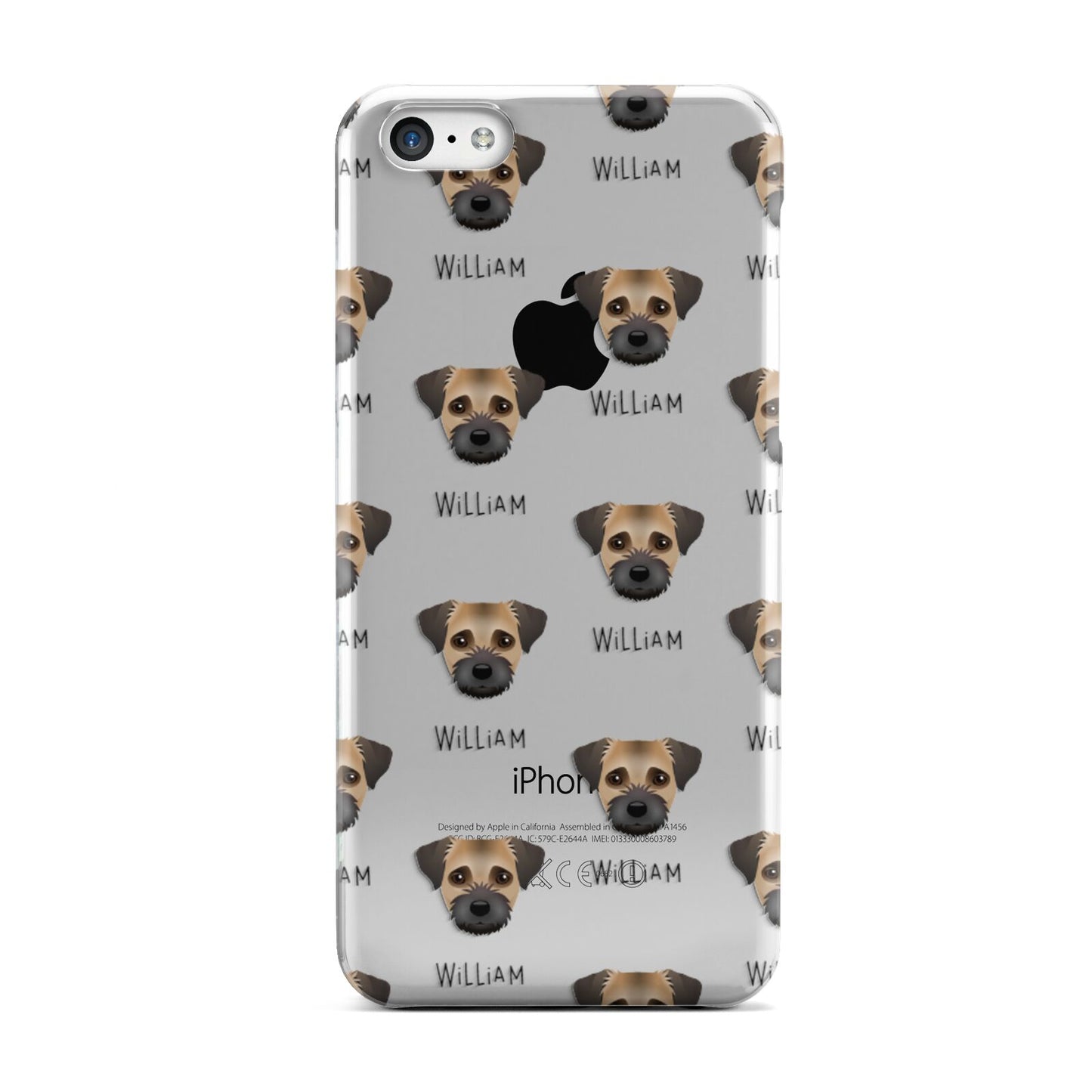 Border Terrier Icon with Name Apple iPhone 5c Case