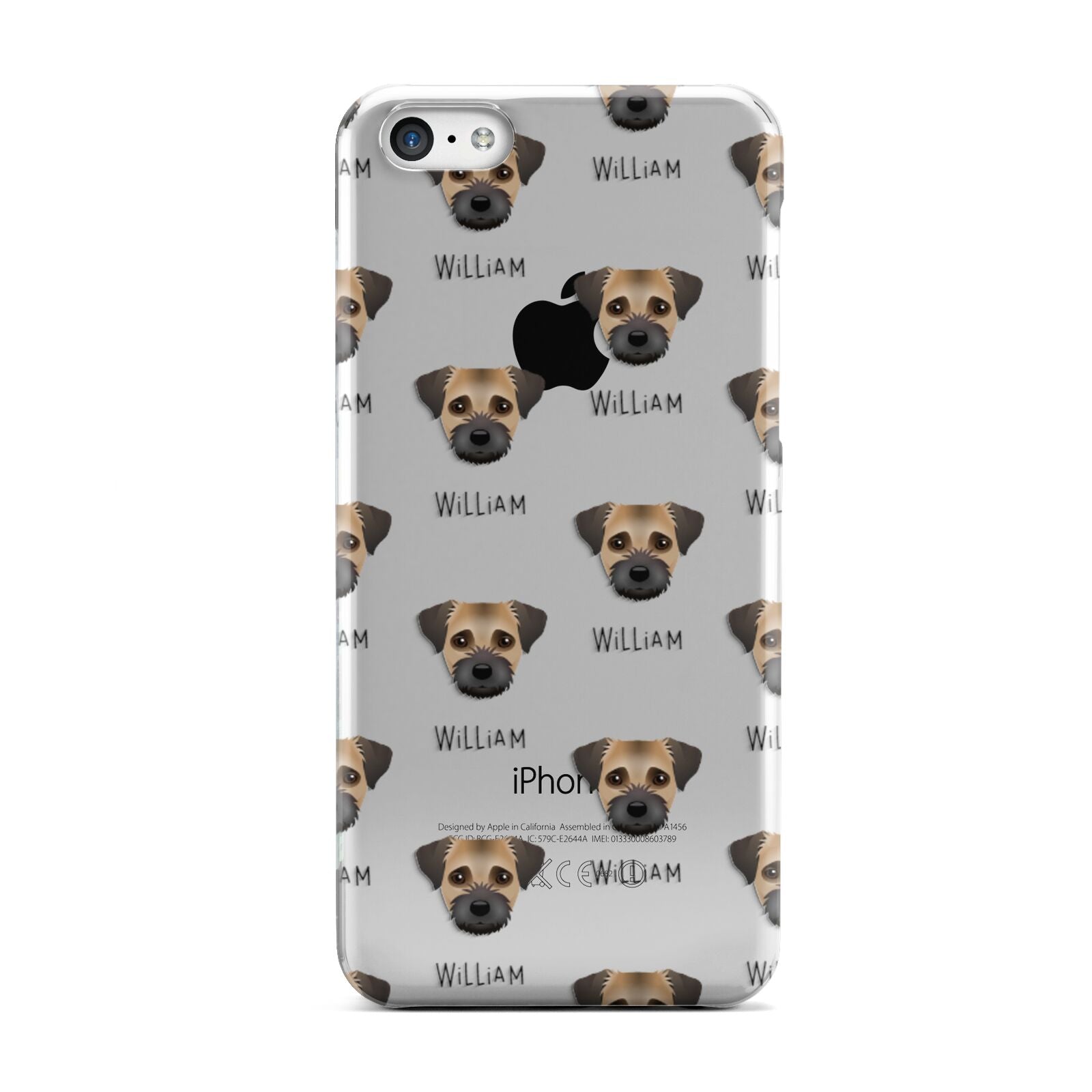 Border Terrier Icon with Name Apple iPhone 5c Case