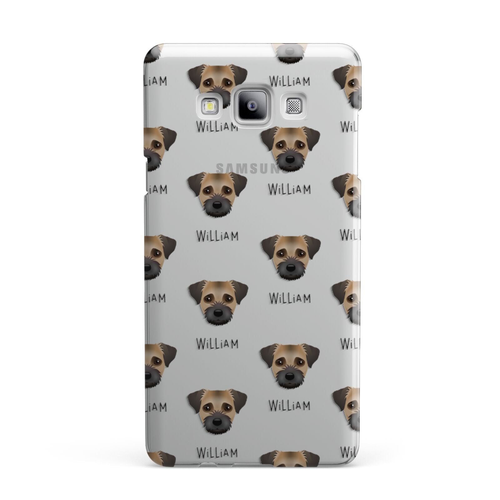 Border Terrier Icon with Name Samsung Galaxy A7 2015 Case