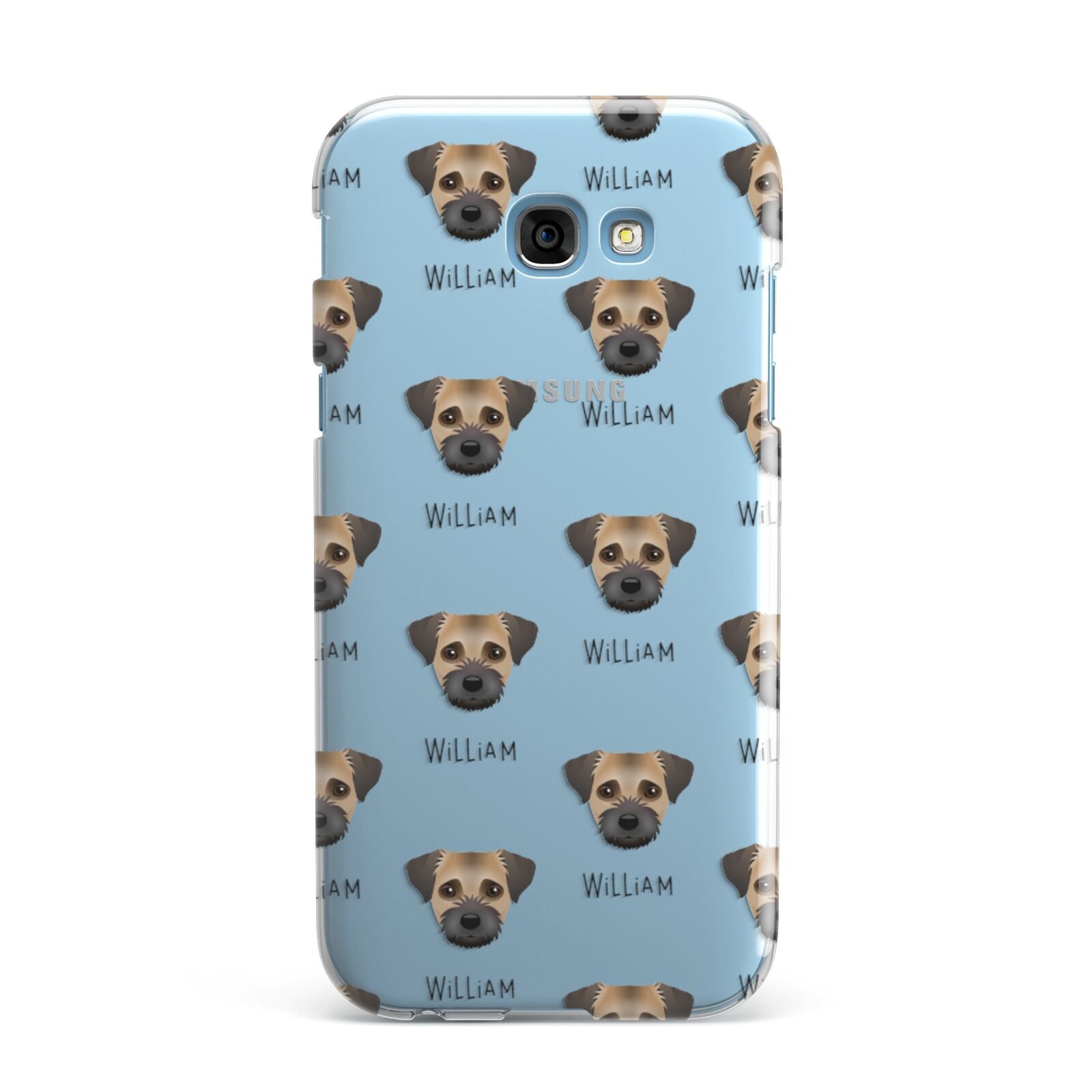 Border Terrier Icon with Name Samsung Galaxy A7 2017 Case