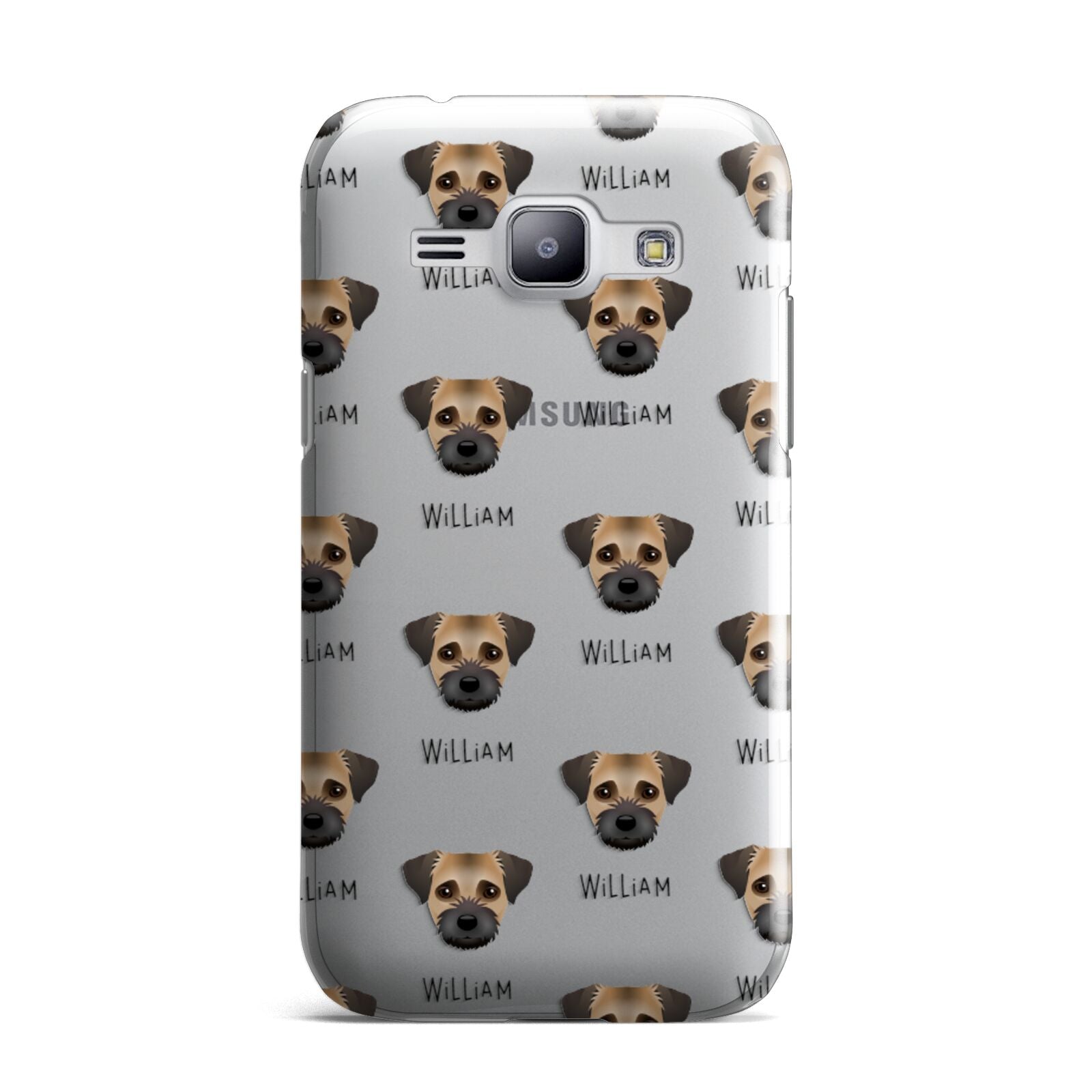 Border Terrier Icon with Name Samsung Galaxy J1 2015 Case