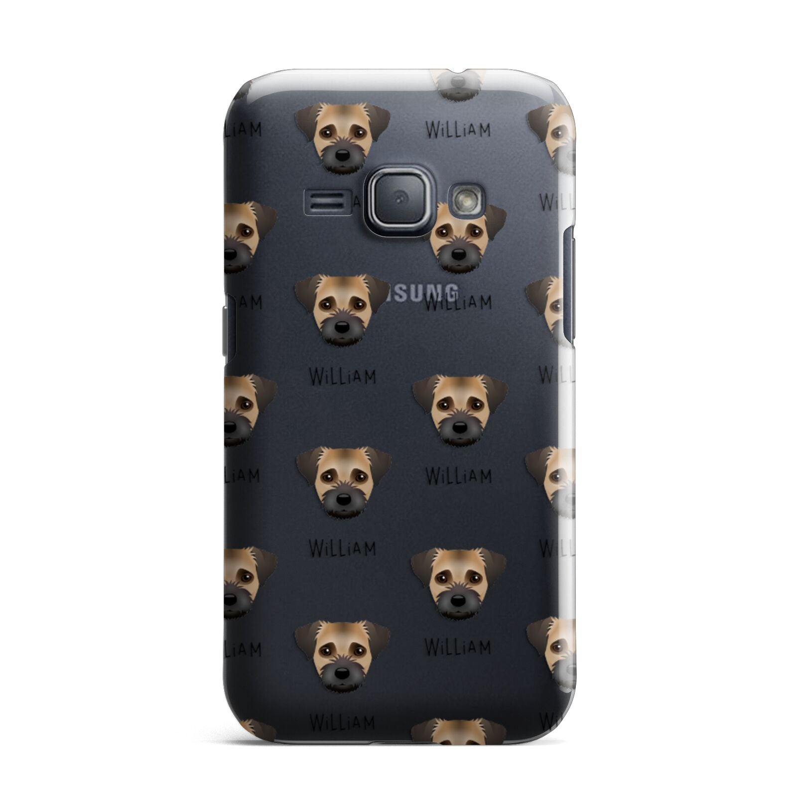 Border Terrier Icon with Name Samsung Galaxy J1 2016 Case