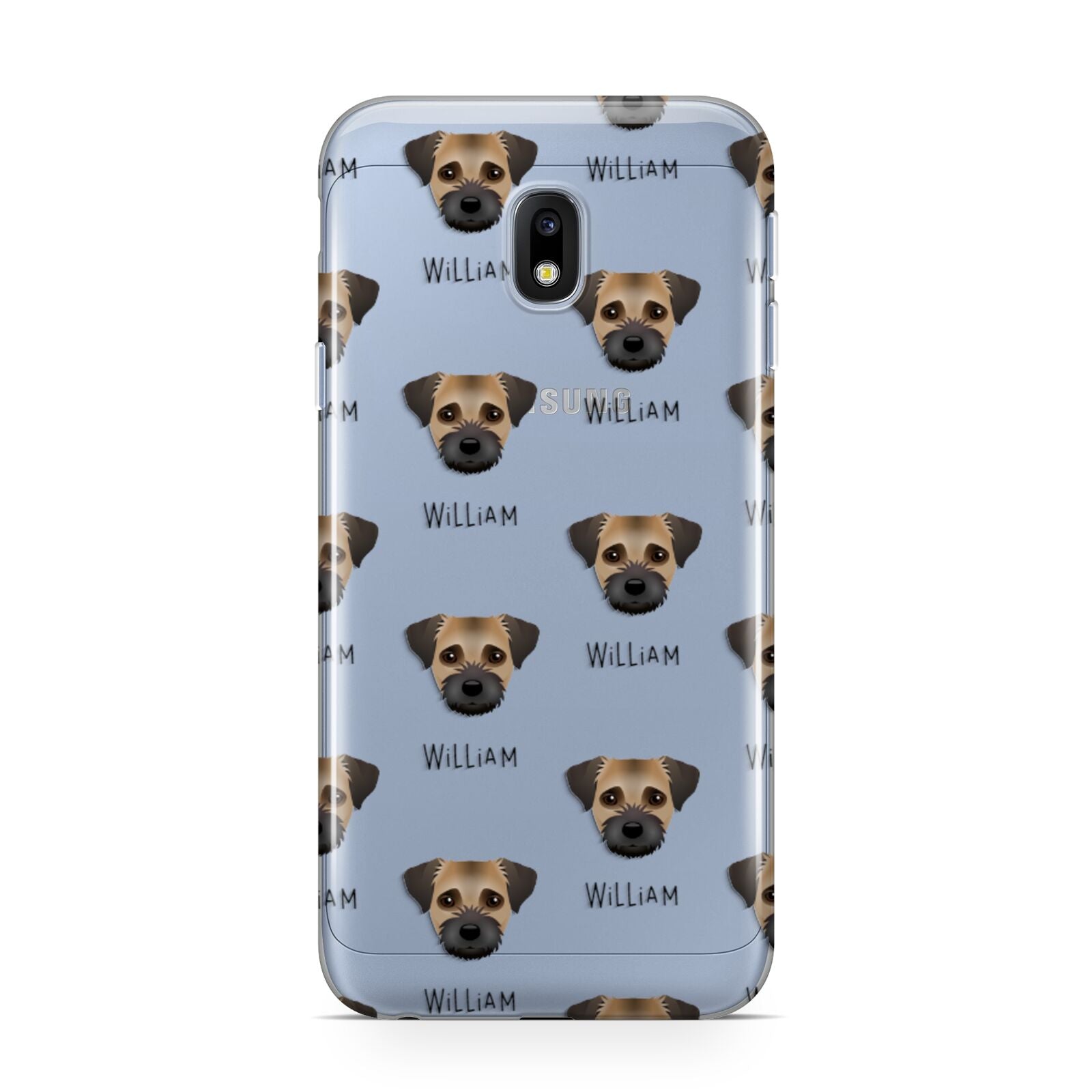 Border Terrier Icon with Name Samsung Galaxy J3 2017 Case