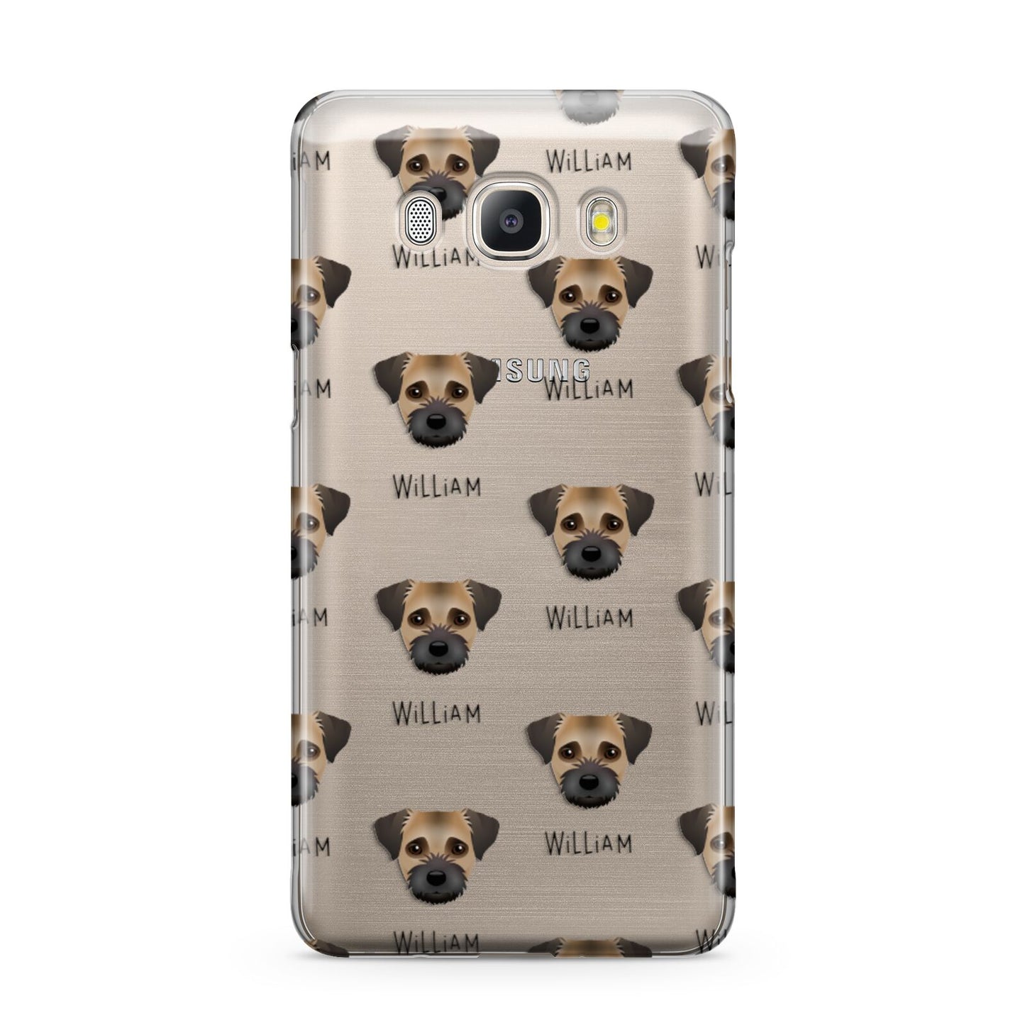 Border Terrier Icon with Name Samsung Galaxy J5 2016 Case