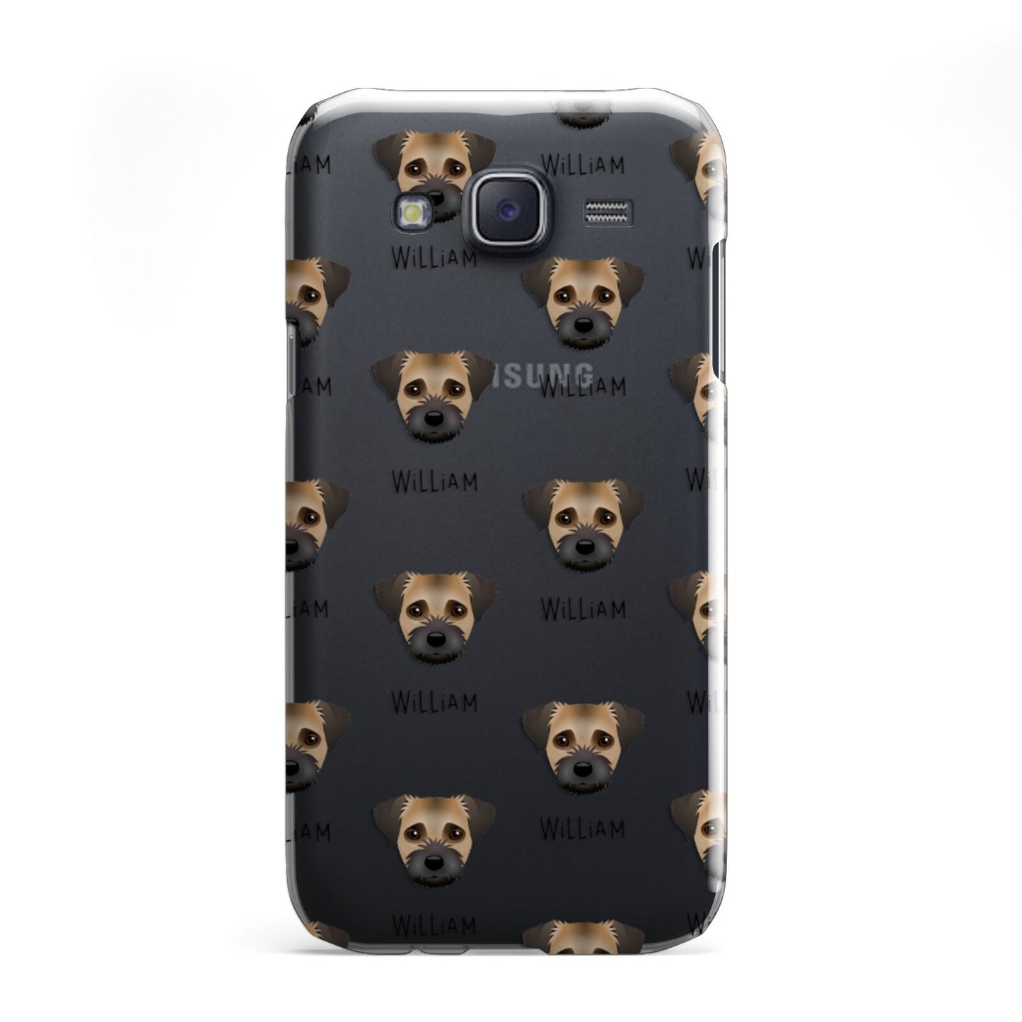 Border Terrier Icon with Name Samsung Galaxy J5 Case