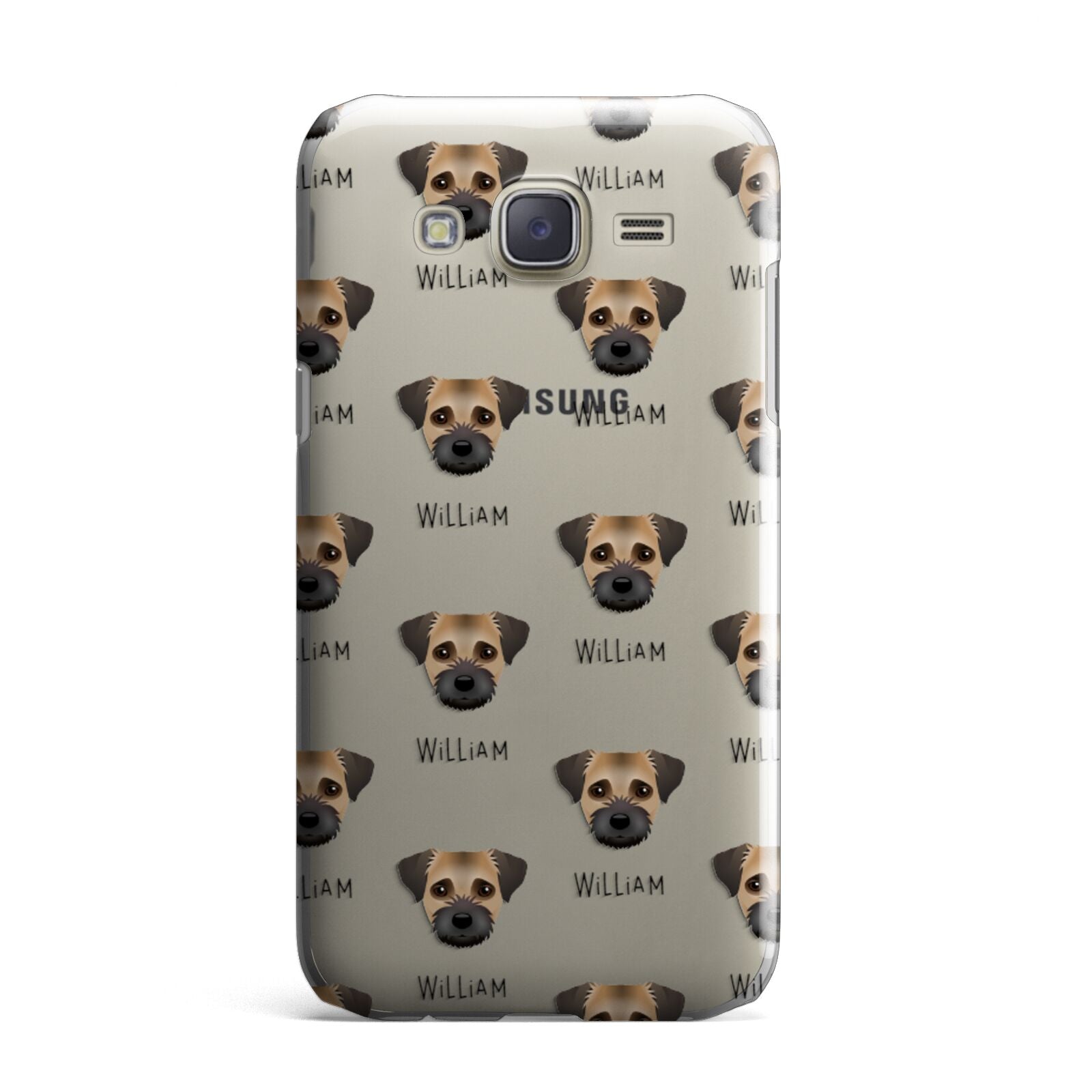 Border Terrier Icon with Name Samsung Galaxy J7 Case