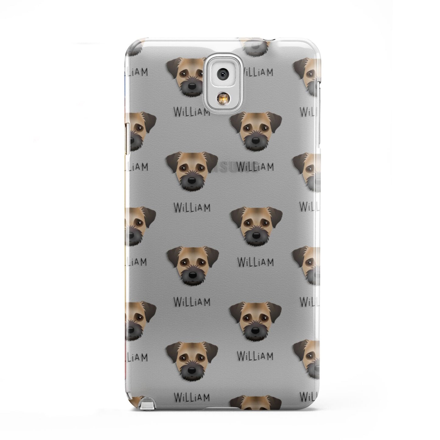 Border Terrier Icon with Name Samsung Galaxy Note 3 Case