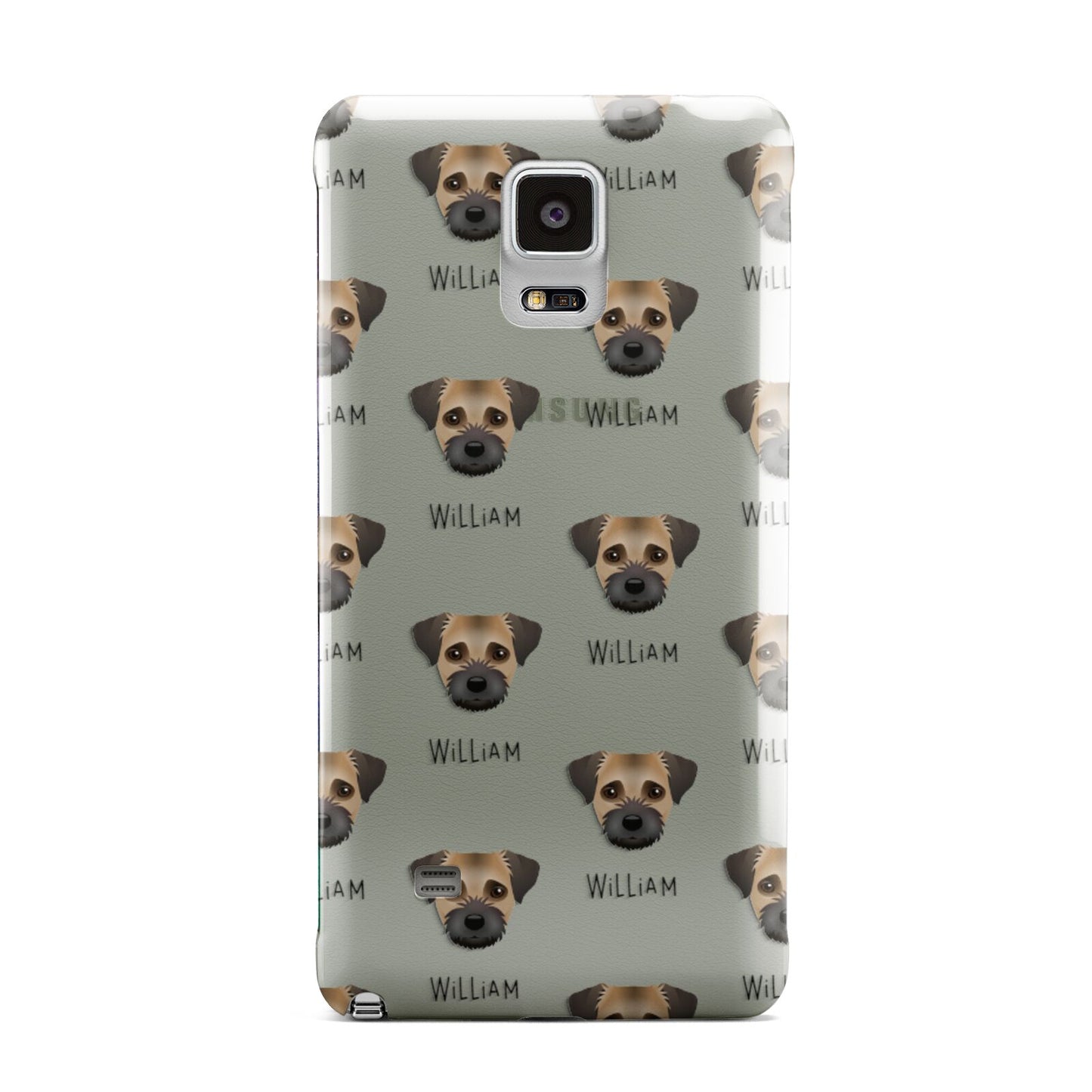 Border Terrier Icon with Name Samsung Galaxy Note 4 Case