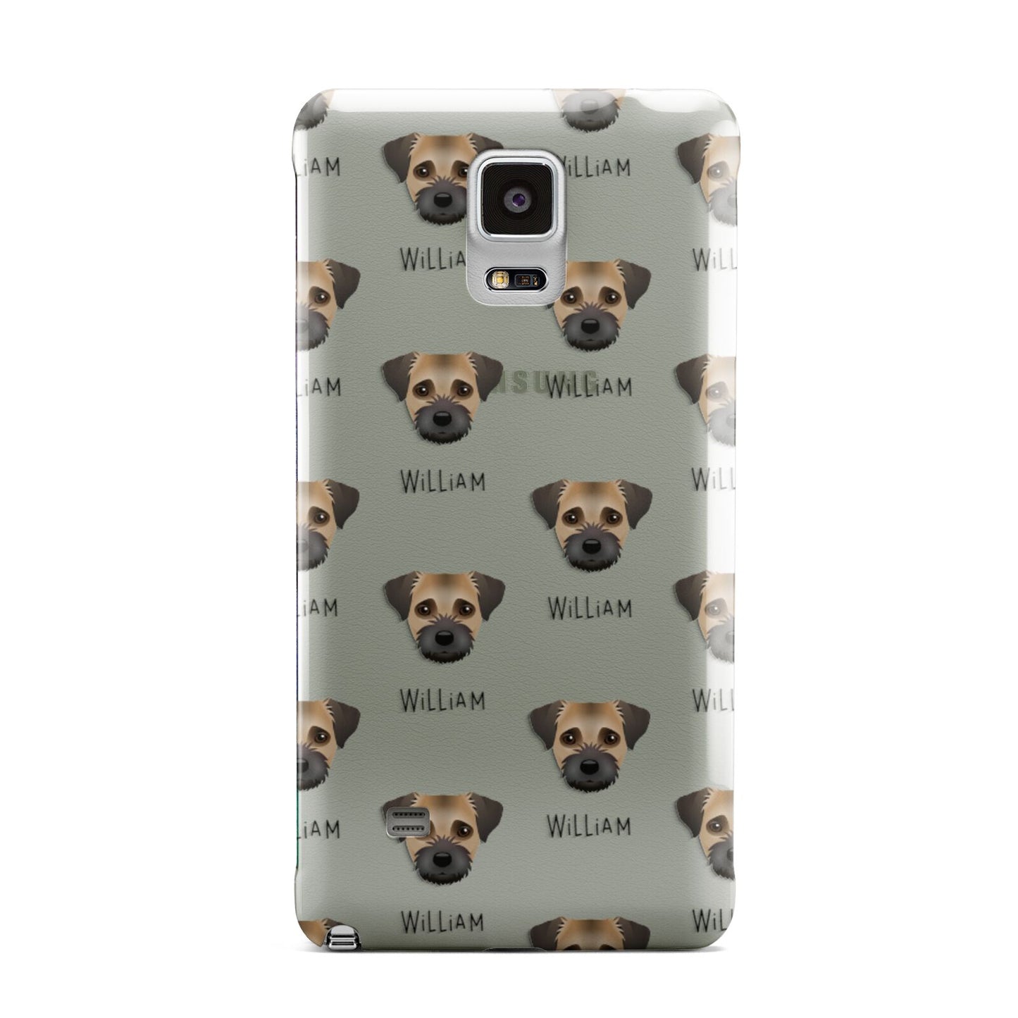 Border Terrier Icon with Name Samsung Galaxy Note 4 Case