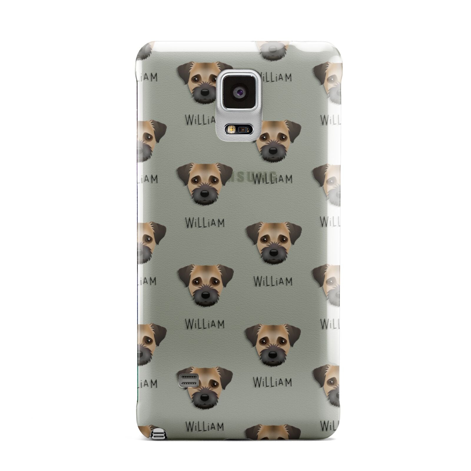 Border Terrier Icon with Name Samsung Galaxy Note 4 Case