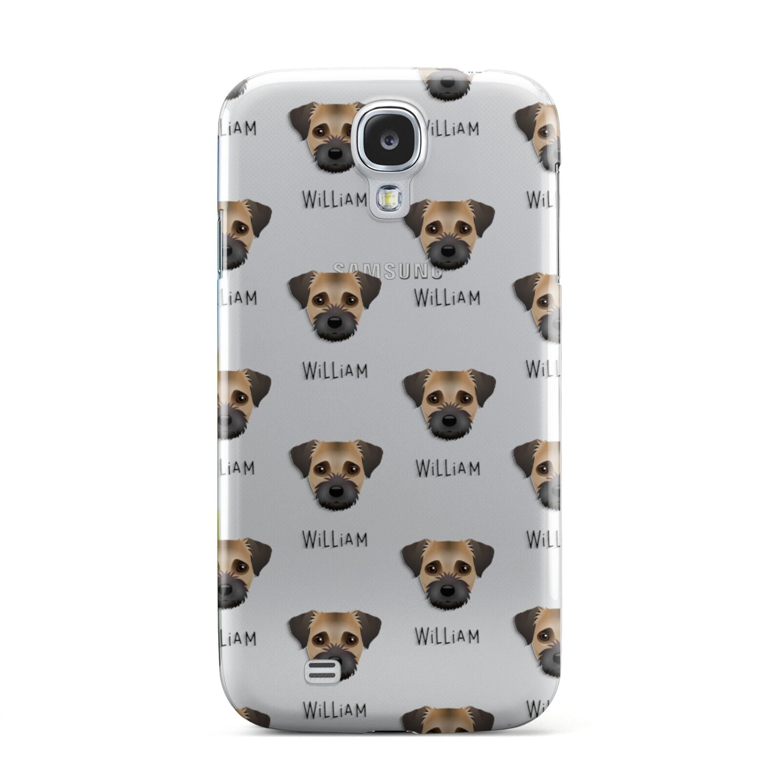 Border Terrier Icon with Name Samsung Galaxy S4 Case
