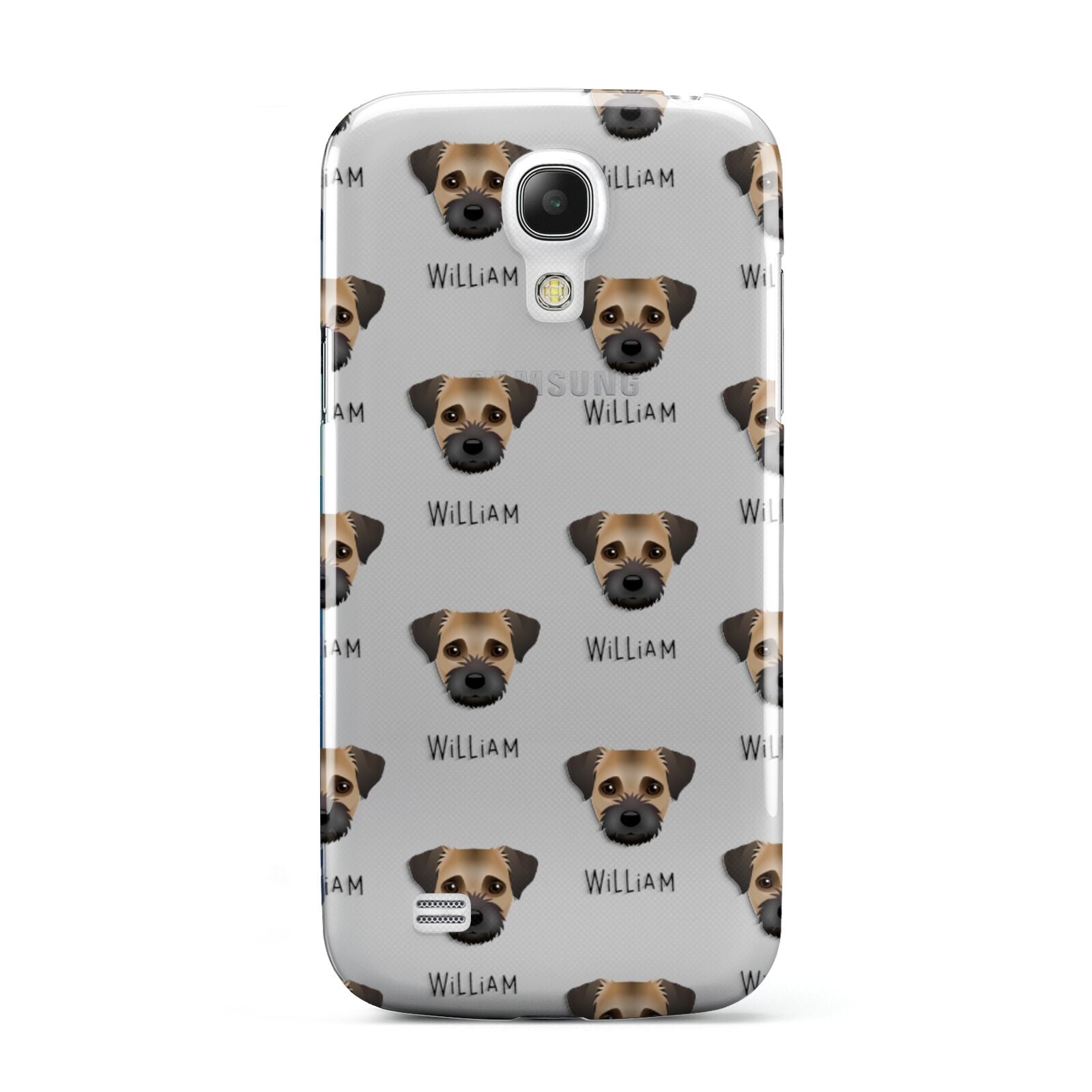 Border Terrier Icon with Name Samsung Galaxy S4 Mini Case