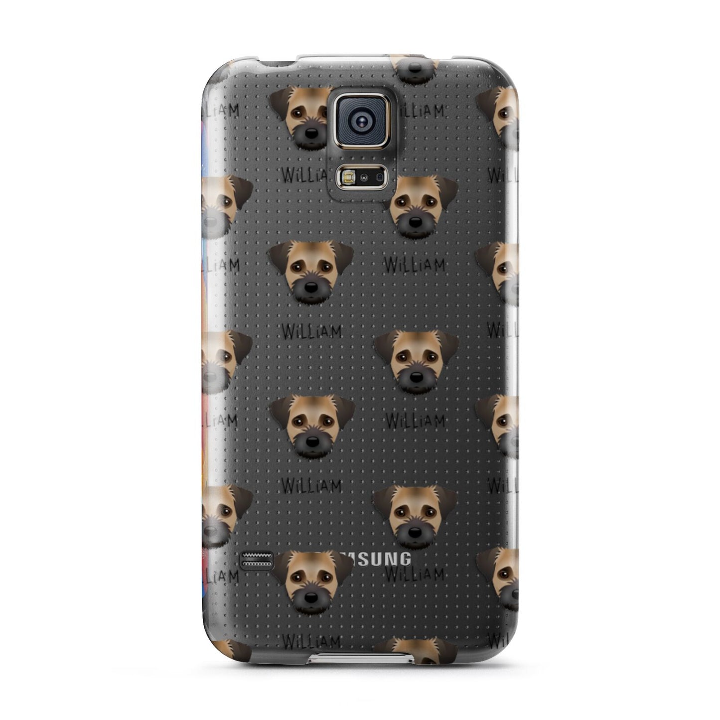 Border Terrier Icon with Name Samsung Galaxy S5 Case