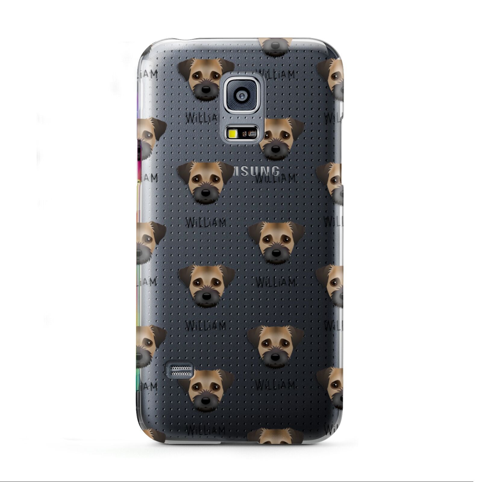 Border Terrier Icon with Name Samsung Galaxy S5 Mini Case