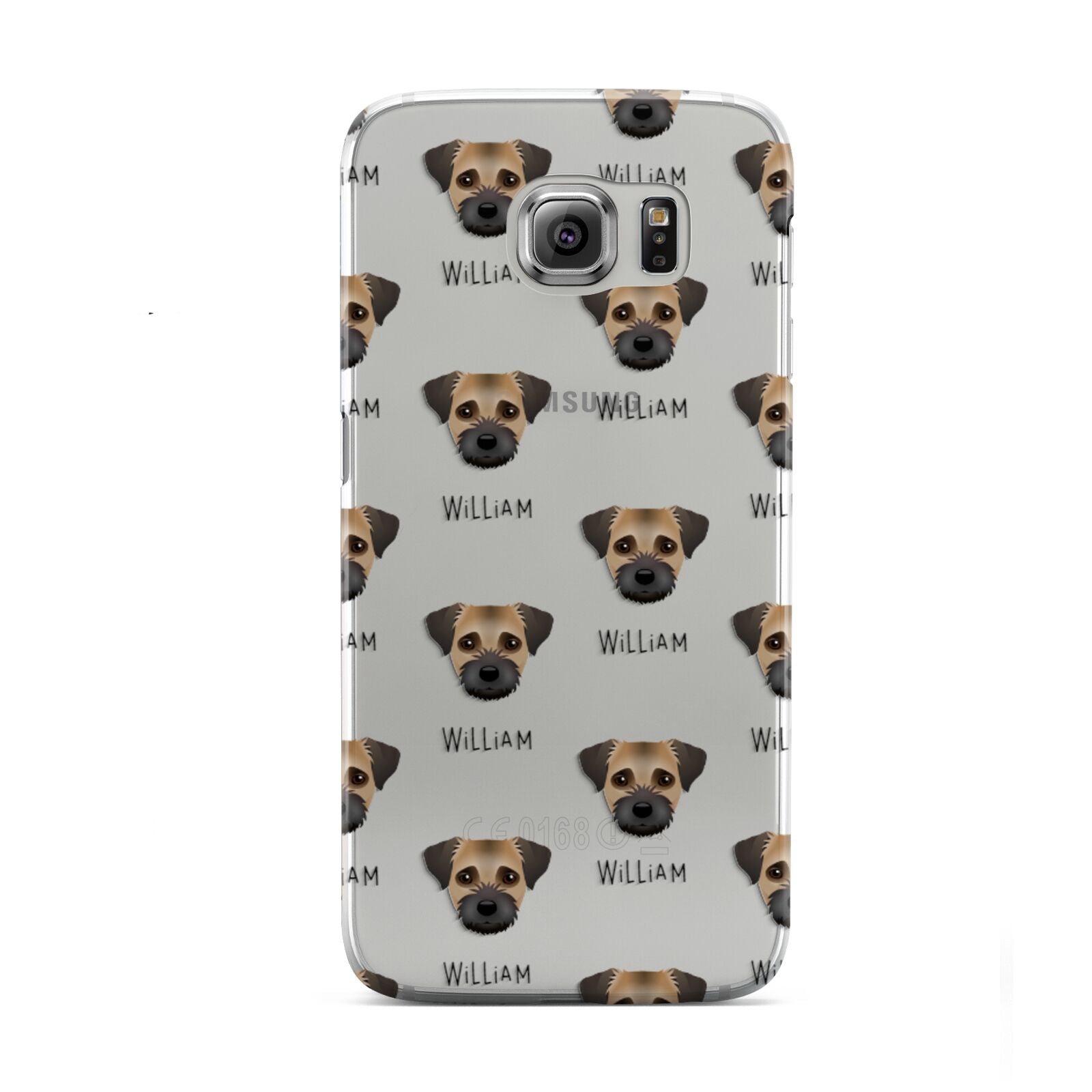 Border Terrier Icon with Name Samsung Galaxy S6 Case