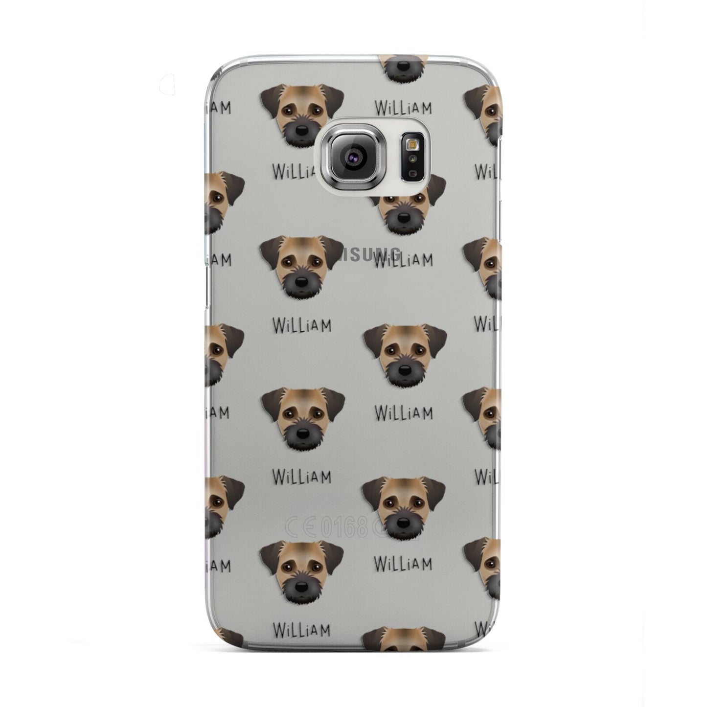 Border Terrier Icon with Name Samsung Galaxy S6 Edge Case