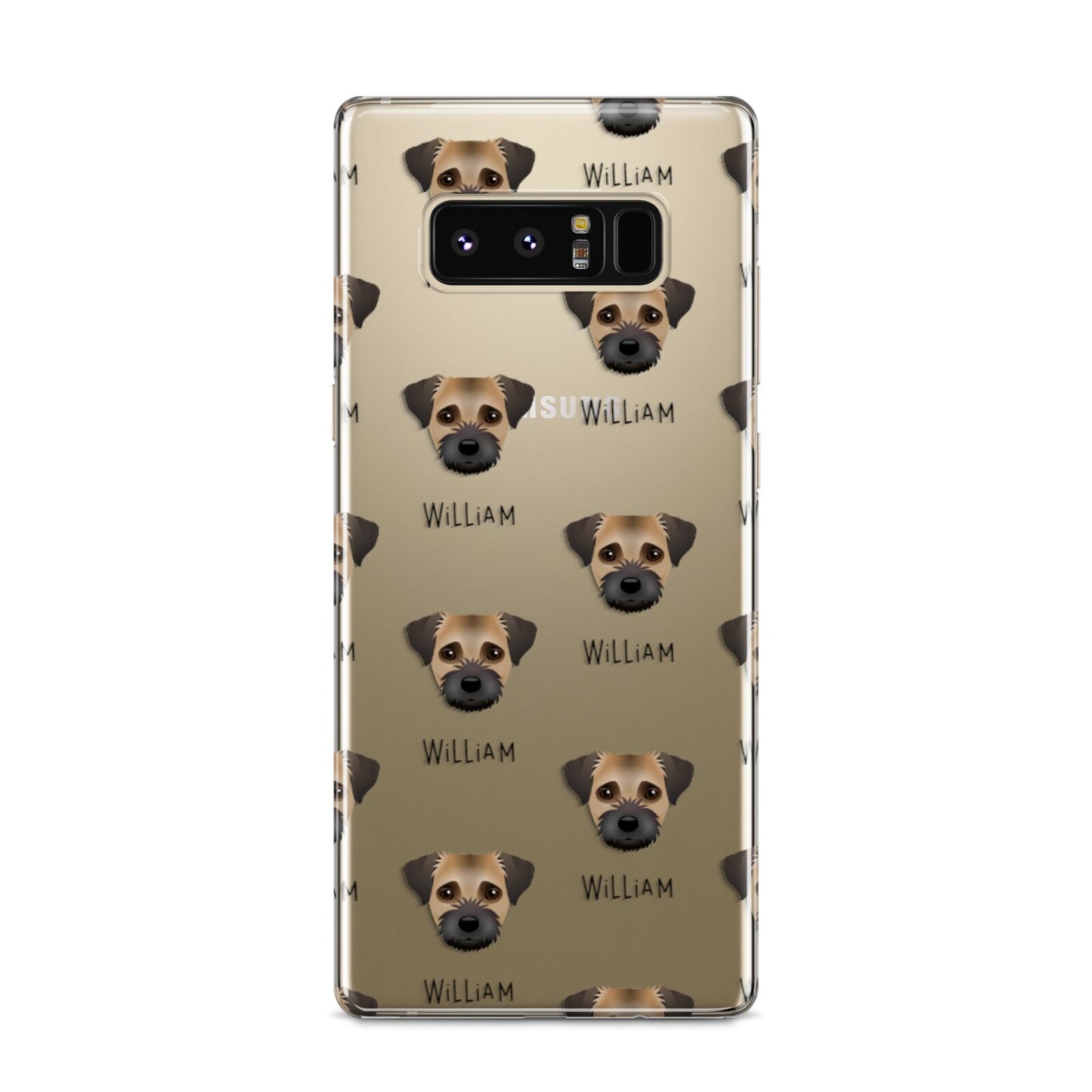 Border Terrier Icon with Name Samsung Galaxy S8 Case