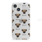 Border Terrier Icon with Name iPhone 13 Mini Clear Bumper Case