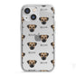Border Terrier Icon with Name iPhone 13 Mini TPU Impact Case with White Edges