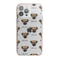 Border Terrier Icon with Name iPhone 13 Pro Max TPU Impact Case with Pink Edges