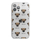 Border Terrier Icon with Name iPhone 13 Pro Max TPU Impact Case with White Edges