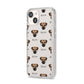 Border Terrier Icon with Name iPhone 14 Clear Tough Case Starlight Angled Image