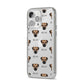 Border Terrier Icon with Name iPhone 14 Pro Max Clear Tough Case Silver Angled Image